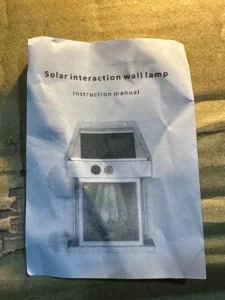 Portable Solar Interaction Wall Lamp