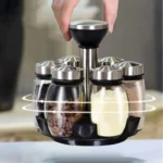 Rotating Spice Rack 6 Bottles Set